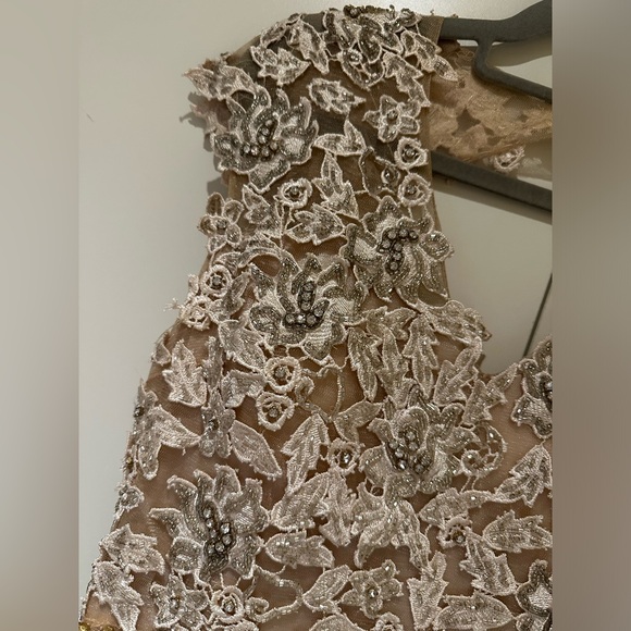 Champagne colour gown dress size medium mother of the bride - Picture 7 of 11